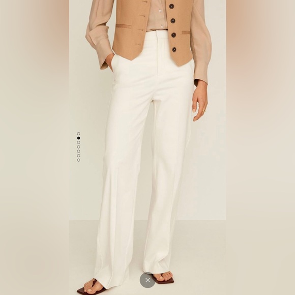 Mango Pants - MANGO linen high waisted pants